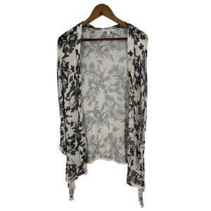 41 Hawthorne Lightweight Open Front Long Sleeve Cardigan Size L